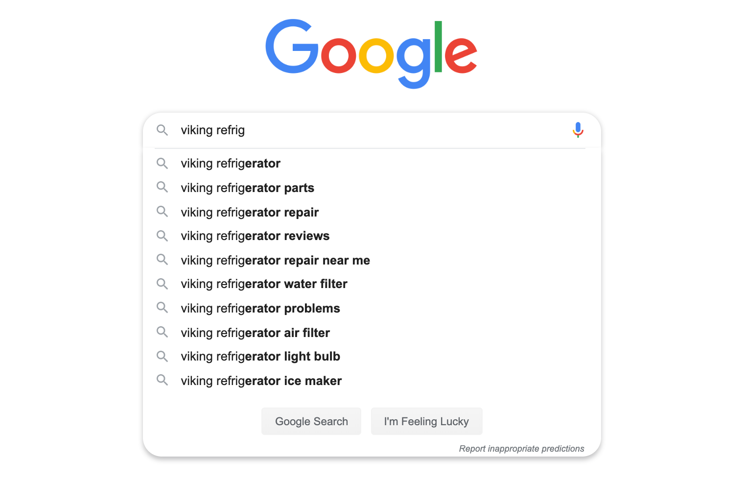 google suggester